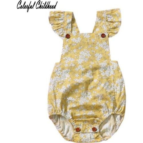 Short Sleeve Ruffles Baby Bodysuit Girl Boy Clothing Newborn Twin Baby onesie Funny Body Casual Outfits Jumpsuit Clothes 0-18m