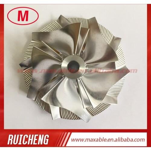 HX35 53.88/78.00mm 5+5 blades high performance turbocharger billet/milling/aluminum 2618 compressor wheel