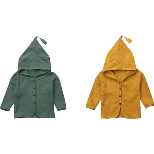 Toddler Baby Boys Girls Cardigan Hoodies Top Outerwear Coat Comfy Cotton Clothes girl clothes