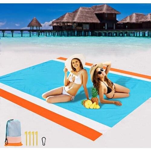 Camping Mat Waterproof Beach Blanket Outdoor Grounding Mat Mattress Picnic Pocket Carpet Rug Portable Folding Sleeping Bed Pad