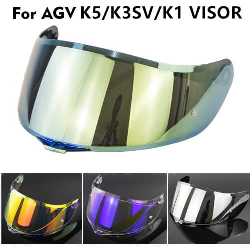 New K5 Helmet Visor Motorcycle Full Face Helmet Goggles Lens Visor with Pin Lock for AVG K1 K3SV K5 Capacete Lens Shield