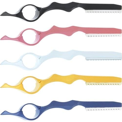 Meisha Professional Barbers Hair Thinning Razors Stainless Steel Hair Removal Cut Knife with Blades Hairdressing Tools HC0006