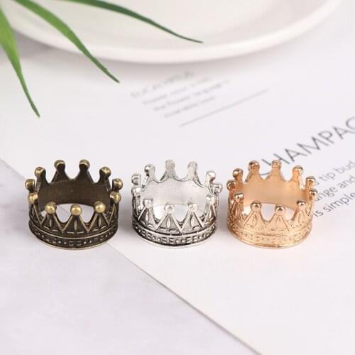 Fashion Metal Crown For Dolls Kids Princess Empress Dollhouse Headwear Gift Toy