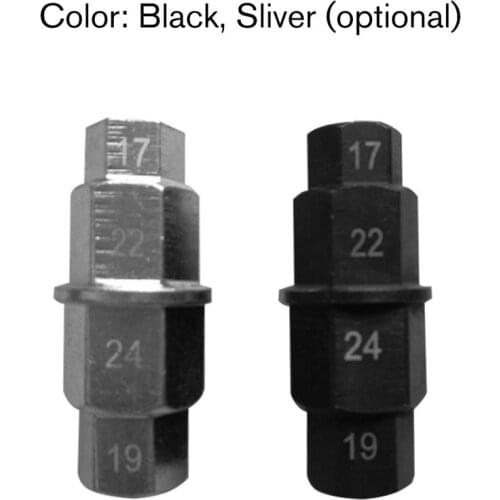 Motorbike Wheels Steel Motorcycle Front Axle Socket Driver Spanner Spindle Sleeve Auto Hex Key 17mm 19mm 22mm 24mm