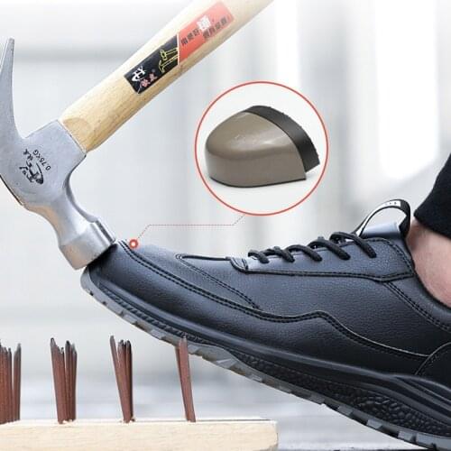 Safety Shoes Men Anti-Smashing Anti-Piercing Steel Bag Head Safety Shoes Winter Light Anti-Odor Welder Insulation Work Shoes