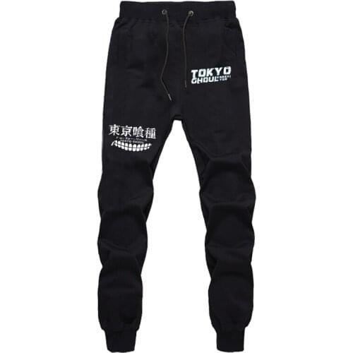 Mens Joggers Casual Pants Fitness Male Sportswear Tracksuit Bottom Sweatpants Trousers Tokyo Ghoul Black Gym Jogging Track Pants