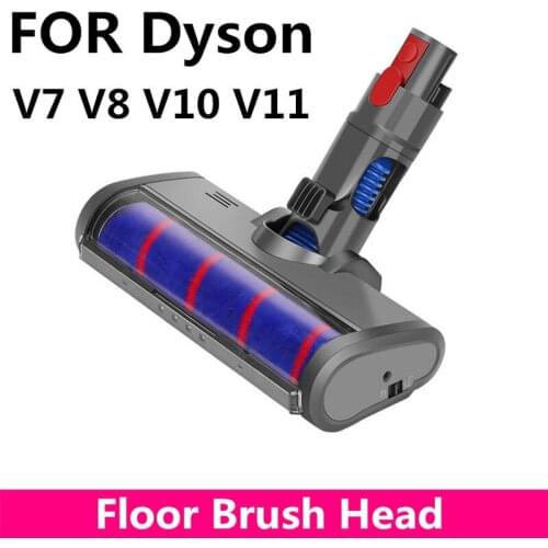 Soft Roller Head Quick Release Electric Floor Head for Dyson V7 V8 V10 V11 Vacuum Cleaner Repair Parts Stock