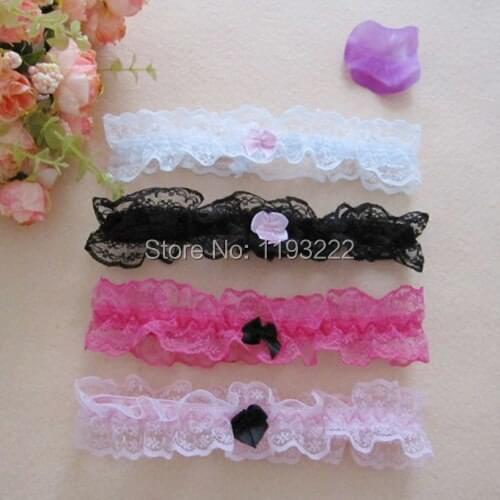 Lolita Kawaii Wholesale Cosplay Maid Thigh Leg Lace Floral Bow Bowknot Garter Belt Leg Ring Cover Wedding Sleep Accessoires