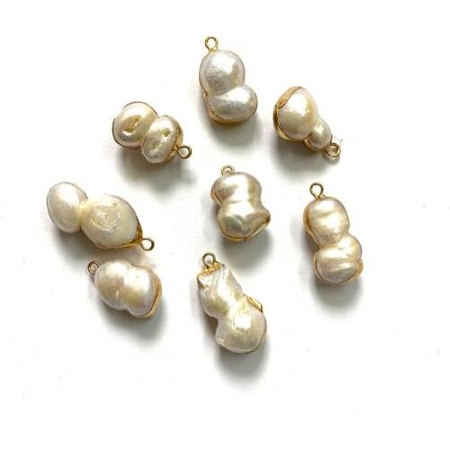 Freshwater Boutique Pearl Jewelry Small Pendant Irregular Shape Ocean Holiday Style Beautiful DIY Small Gift Accessories Pendant