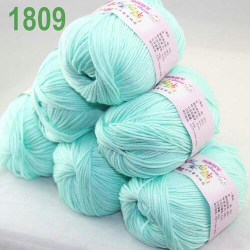 Sale Lot of 6 balls x 50g (147y) Cashmere Silk velvet Hand knitting Yarn Seafoam 1809