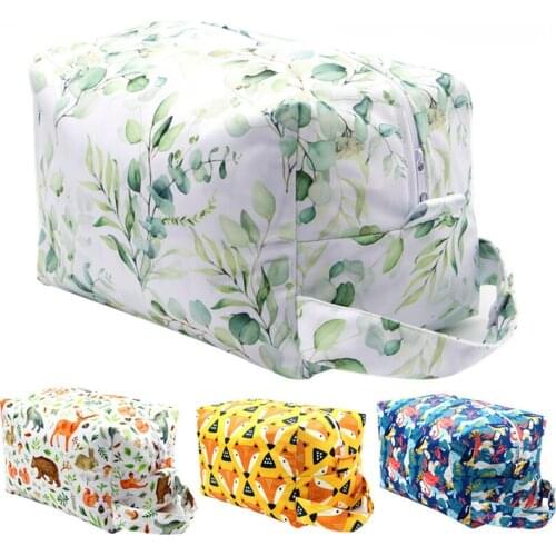 PUL Waterproof Large-capacity Storage Bag Reusable Diaper Pods Baby Diaper Bag Handbags Diaper Organizer Stroller Use Nappy Bag