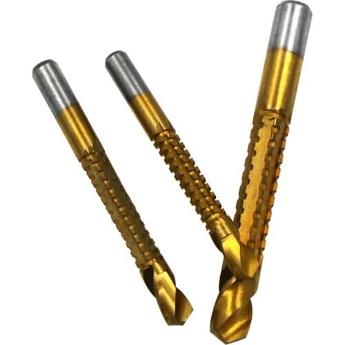 Pull Groove Drill Bit Woodworking Drills Rotary High Speed Steel Stop Collar Woodworking Drills Bits Professional Accessories