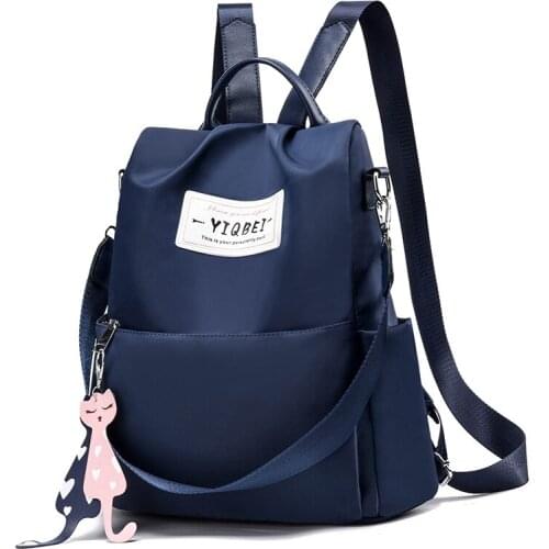 Single shoulder backpack women 2019 new minimalist Joker three-use bag multifunctional practical large-capacity backpacks bags