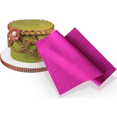 Silicone Material Cake Fondant Mat Alligator Pattern Impression Mat