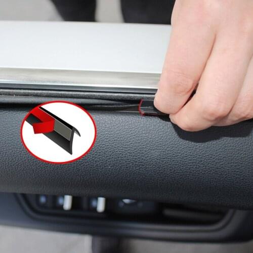 2M Universal Car Styling V Type Door Windows Glass Sealing Strip Soundproof Anti-Noisy Stickers автоаксессуары для авто