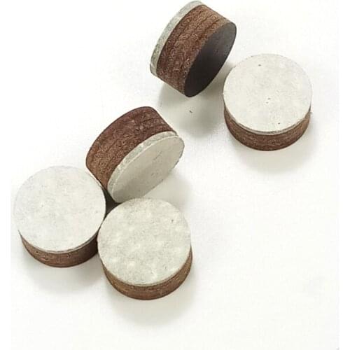 Xmlivet 10pcs/lot 11mm/12mm/13mm/14mm Billiards Pool Cues Tip white and brown color Snooker tips Billiard Accessories