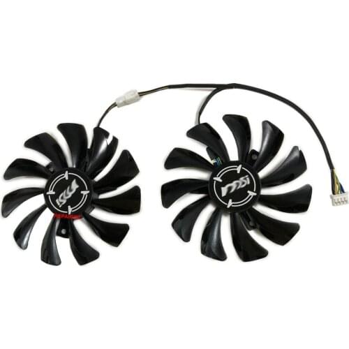 1 Set GTX960 GTX950 GPU Alternative Cooler Fan For MSI GeForce-GTX-950-2GD5T-OCV2 GTX-960-2GD5T-OCV2 Video Grahics Card Cooling