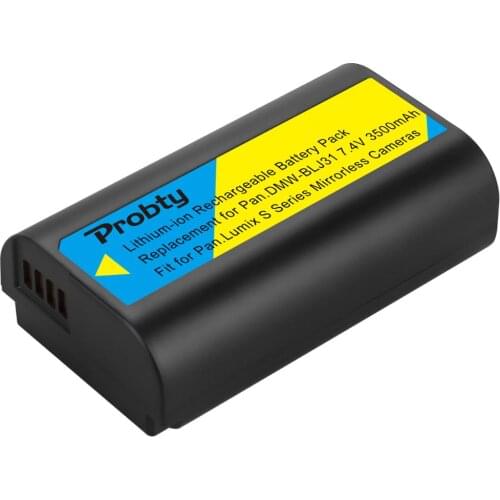 1Pc 3500mAh DMW-BLJ31 DMW BLJ31 Battery Built-in with LG Li-ion cell for Panasonic LUMIX S1, S1R, S1H Mirrorless Cameras