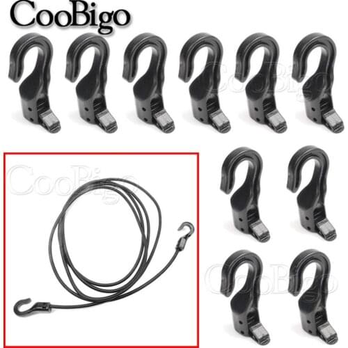 12pcs Open End Cord Hooks Snap Boat Kayak Motorcycle rope Buckle camping tent hook For Bungee Shock Elastic Bungee Cord Straps
