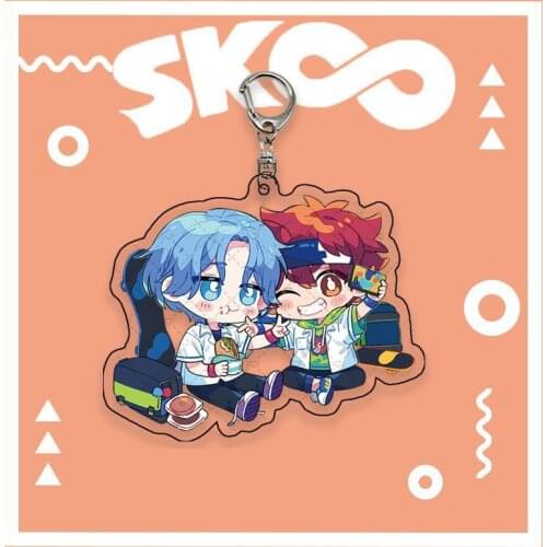 2021 Anime SK8 The Infinity Acrylic Keychain SK∞ Keyring Reki Langa Miya Cute Figures School Bag Pendant Key Chain Friends Gift
