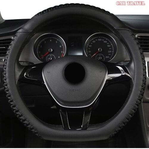CAR TRAVEL Leather Car Steering Wheel Cover For Luxgen U7 U5 U6 M7 V7 S5 S6