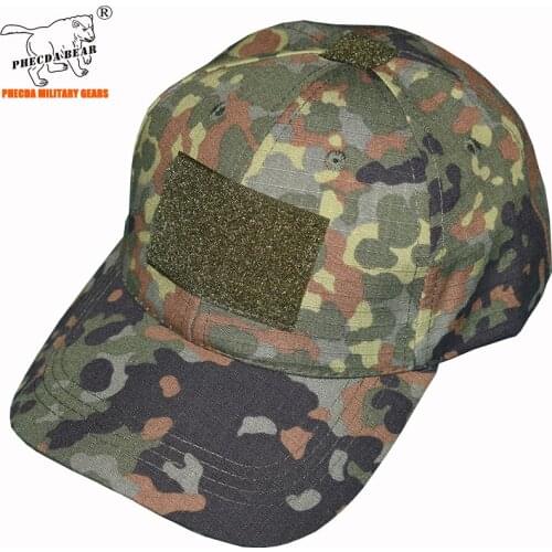 Flecktarn camouflage military style baseball cap outdoor camping fishing cap tactical combat cap for army
