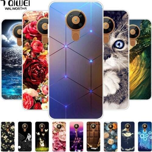 For Nokia 5.3 Case Silicone Soft Fashion TPU Back Cover for Nokia 1.4 /8.3 5G Case Protective Fundas for Nokia 5.3 Nokia5.3 Capa