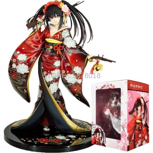 23cm KDcolle Date A Live Anime Figure Tokisaki Kurumi Alluring Kimono Action Figure KADOKAWA Kurumi Tokisaki Figurine Model Toys