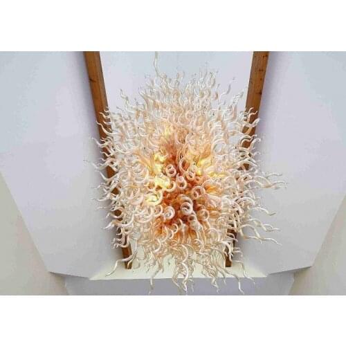 French Crystal Colored Murano Glass Chandelier Restaurant Chandelier LED Ceiling Lighting