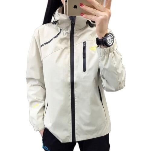 Hot Sale Spring And Autumn Thin Cardigan Womens Jacket Waterproof And Breathable Outdoor Hiking Clothes Mesh Lining Sports Wind