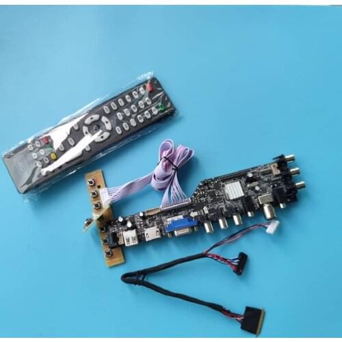 Kit For LTN101NT02 1024x600 digital controller board HDMI driver DVB-T DVB-T2 LED USB VGA AV TV remote Display panel monitor