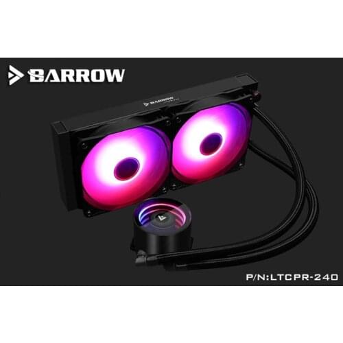 Barrow pc cooling water cooler kit CPU integrated 240mm Radiator fans computer cold row Dazzle series LTCPR-240