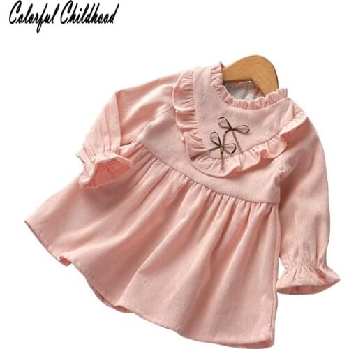 Toddler kids Girl Summer Dresses baby girl princess Dress casual cotton costume autumn Korean long-sleeves clothes for party