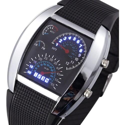 2020 Men Silicone band Military watch Gemius Army watch High Quality LED Digital Display Men sports watch Casual wristwatches