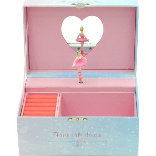 Unicorn Music Box Storage Jewelry Box Music Box For Girls Princess Holiday Birthday Gifts Ballet Girl Spinning Home Decoration