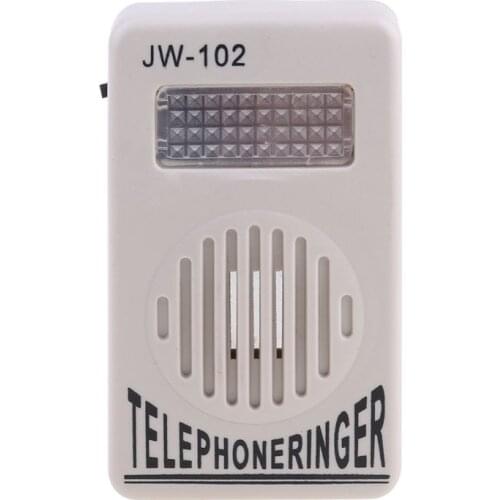 2021 New Telephone Ringer Phone Amplifier Ring Speaker Strobe Light Flasher Bell Extra-Loud Sound Wall Hanging