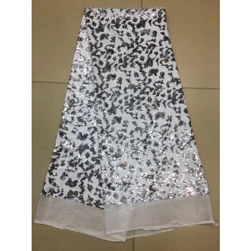 New 5yards/bag xx816# 3colors good quality sequin tulle mesh lace fabric for bridal wedding dress/sawing Free shipping