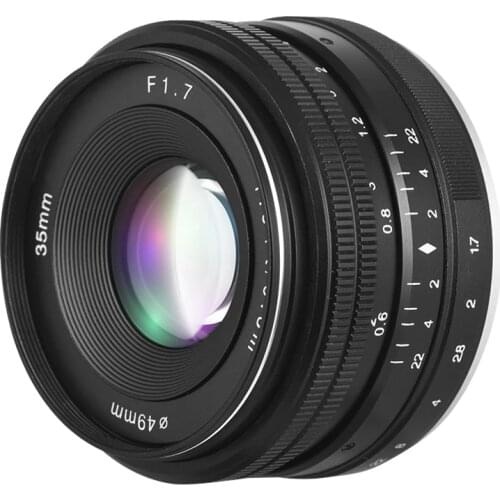 Large Aperture Manual Prime Fixed Lens 35mm F1.7 for Sony E-Mount Digital Mirrorless Camera A5000 A5100 A6000 A6100 A6300 A6500