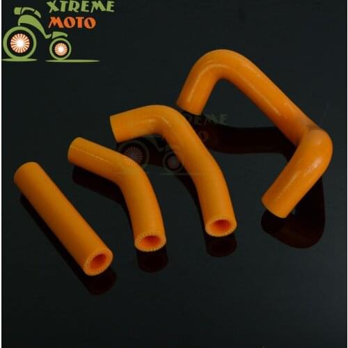 Orange Silicone Radiator Cooler Coolant Hose Pipe For KTM SX50 50 SX 2009-2011 09 10 11 Motorcycle
