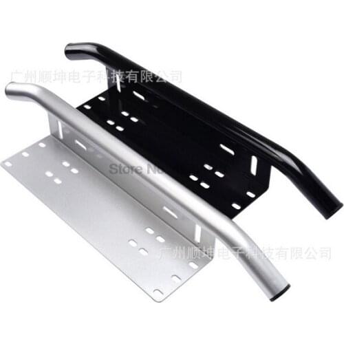 By DHL or EMS 20pcs Front Bumper License Plate Mount Bracket Holder Bull Bar Front Bumper Fog Offroad Light Bar