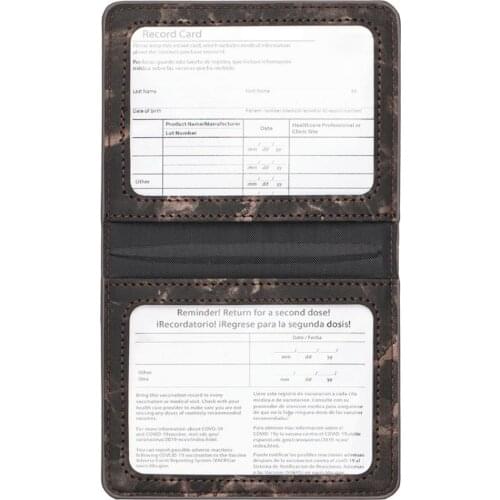 Protective Cover Portable Visible Faux Leather Flexible Wear-resistant Practical Card Case Holder Daily Use Novel Card Holder