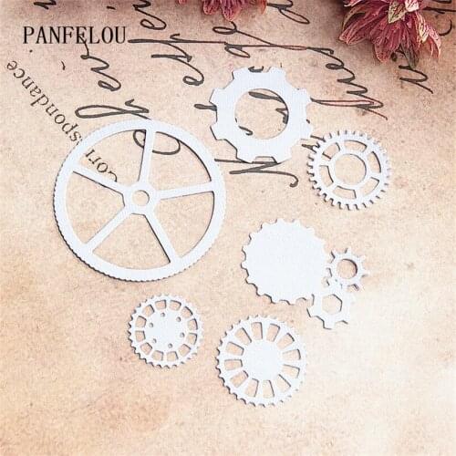 Gear parts 1lot=6pcs paper die cutting stencils punch Metal cuts dies cutting dies Scrapbooking DIY Embossing mould card