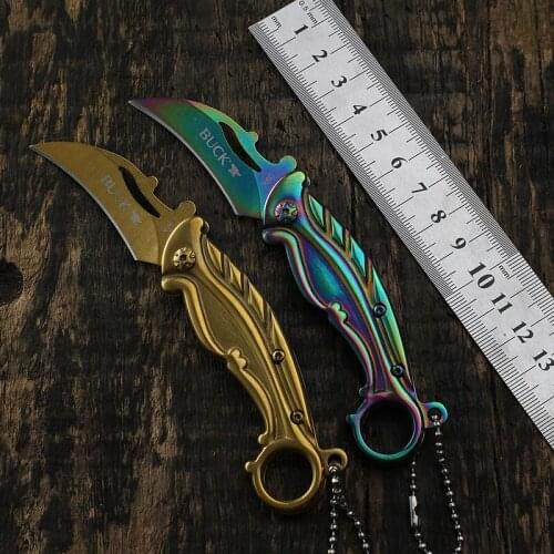 X60 Mini Folding Knife Tactical Survival Pocket Knife 440C Blade Outdoor Hiking Camping fish EDC Tool Hunting Knives