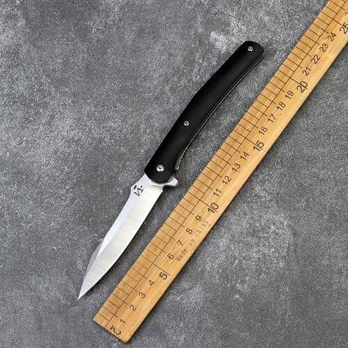 2020 new customized version folding 9Cr18MoV steel blade G10 handle outdoor camping hunting fruit knife EDC Tool
