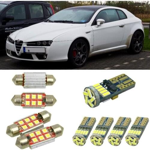 Interior led Car lights For Alfa Romeo brera 939 hatchback Reading dome bulbs for cars error free License Plate Light 16pc/lot