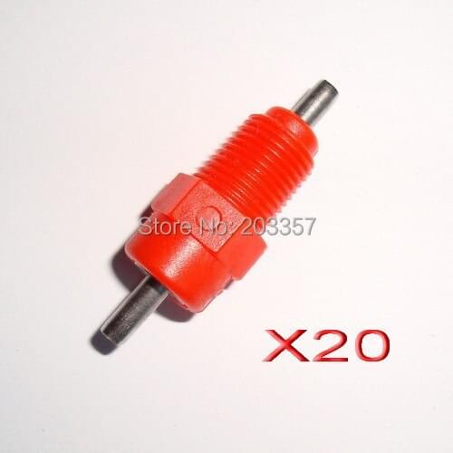 X20 screw red poultry nipple chicken bird quial drinker waterer ball seal