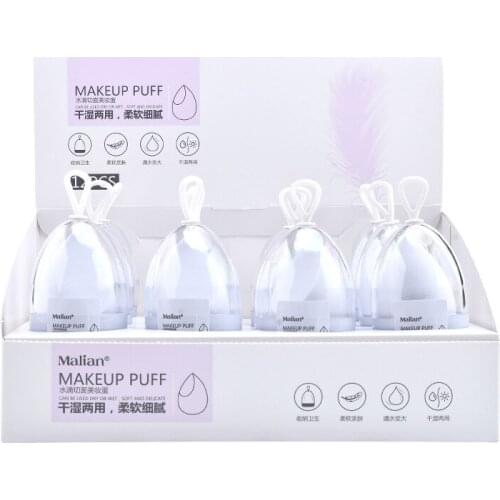 1pcs New Beauty Egg Set Gourd Water Drop Puff Makeup Puff Set Colorful Cushion Cosmestic Sponge Egg Tool Wet and Dry Use