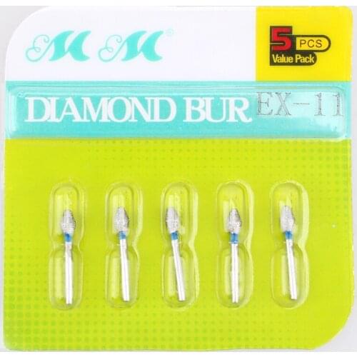 20Types 100Pcs Dental Sharp Natural Diamond Burs Set Teeth Whitening Oral Cleaning Care For High Speed Handpiece Medium FG 1.6m