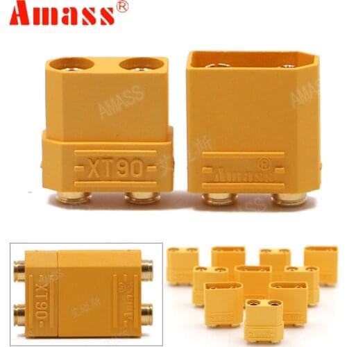 5/10/50/100 Pair AMASS XT90PB Plug 4.5mm Male Female Banana Plug Connector For RC Helicopter Spare Parts DIY RC Toys Models