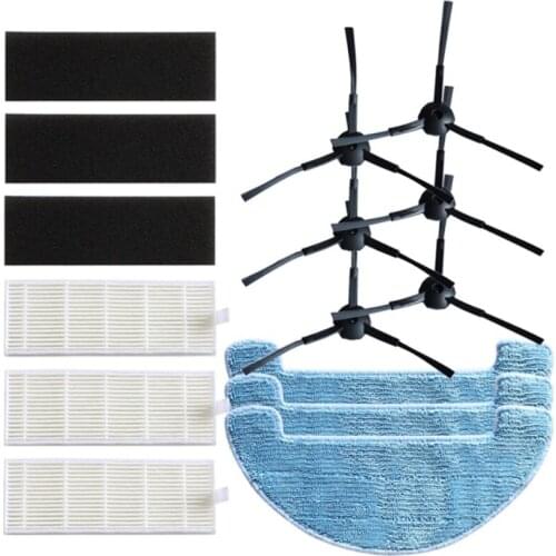 Side brush hepa filter mop cloth rags for Ecovacs Deebot DM82 M82 Robot Vacuum Cleaner Parts